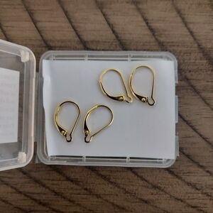 Gold Over Sterling Leverback Hooks